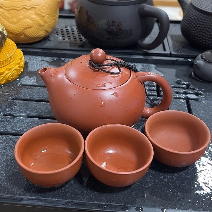 紫砂茶案紫砂壶一壶3杯