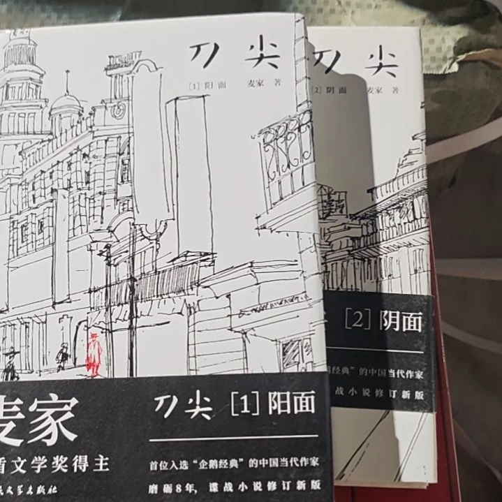 麦家的刀尖阴面➕阳面没塑封