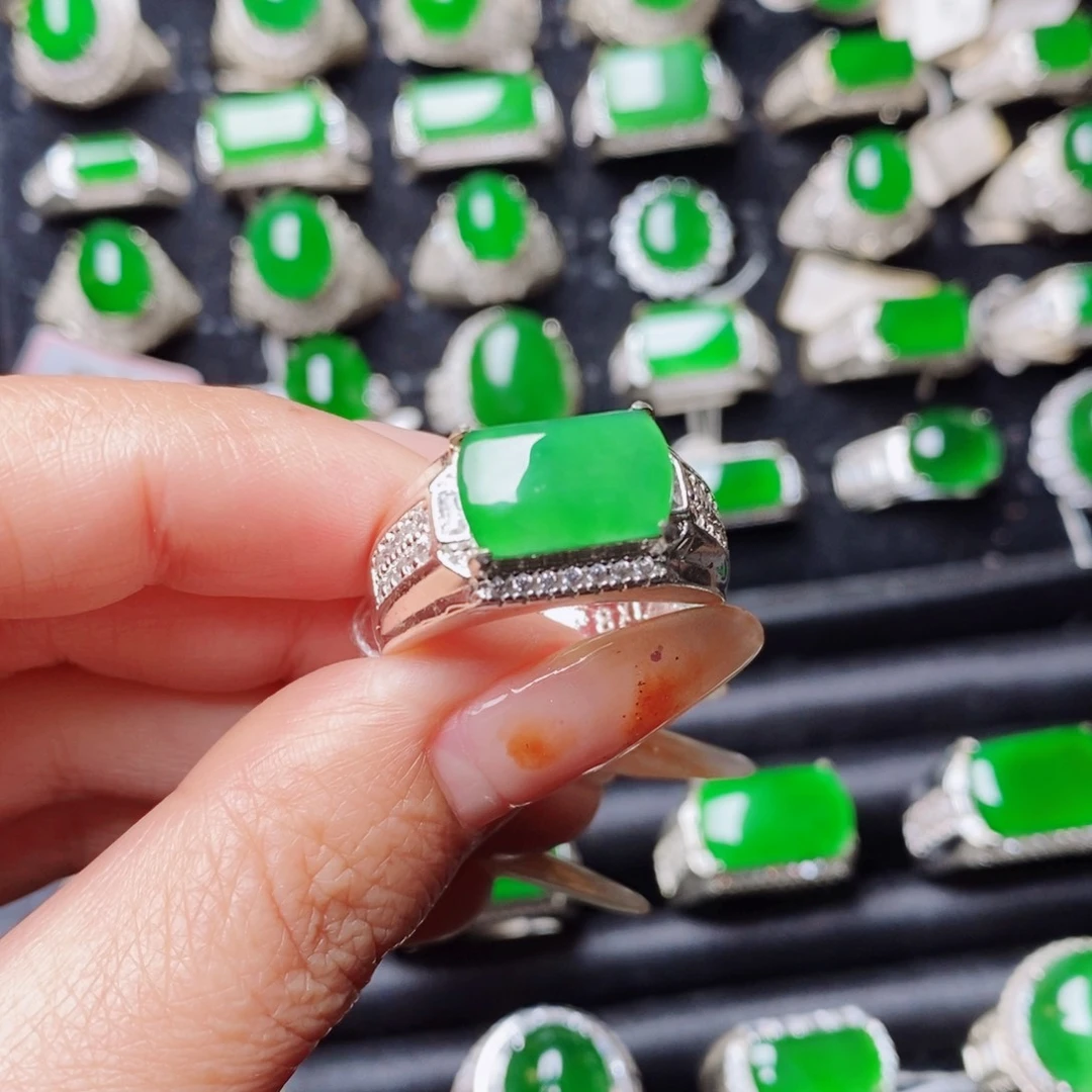 未镶嵌戒指翡翠天然翡翠正品