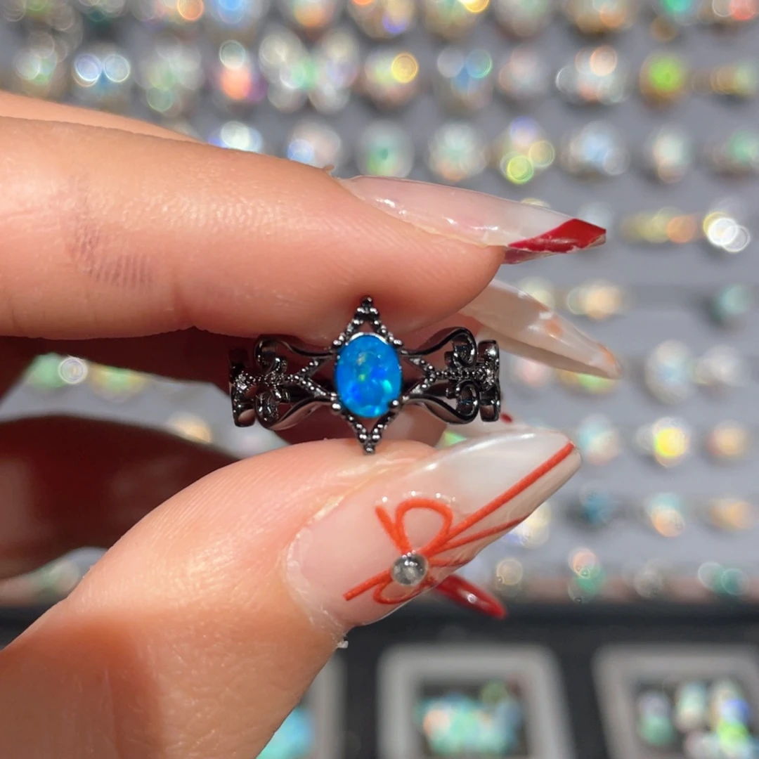 欧泊欧泊戒指银S925镶嵌