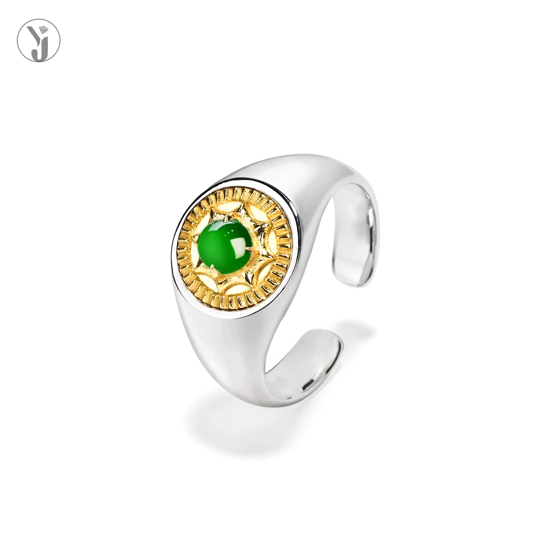 【钰见】2024-【初醒】系列-向生2.0-印章戒指-开口可调