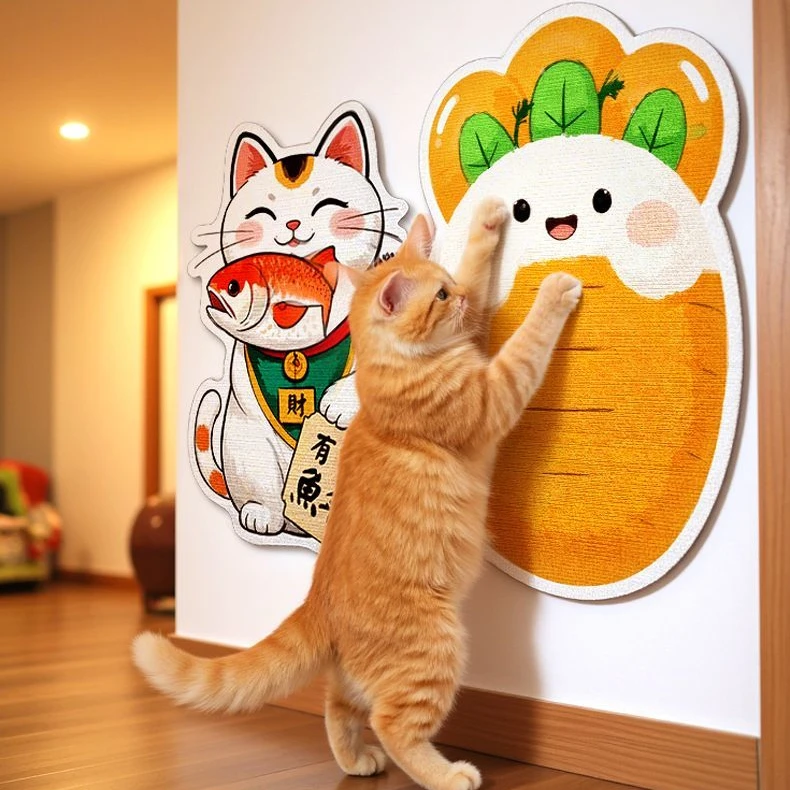 异形猫抓贴自粘随处贴一撕即贴家具保护猫咪乃玩具美观墙贴X