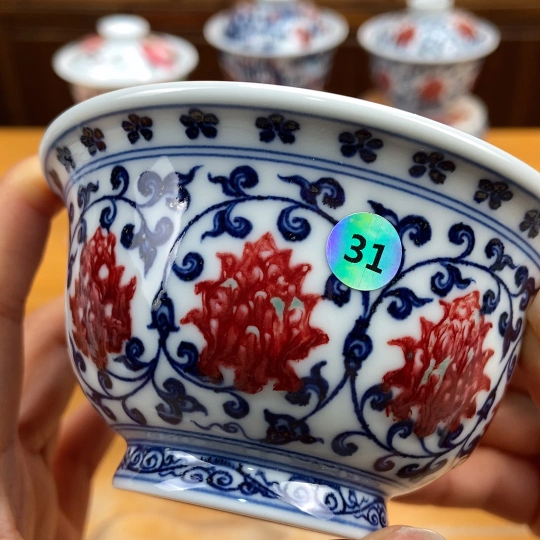 手绘现代茶具非古董