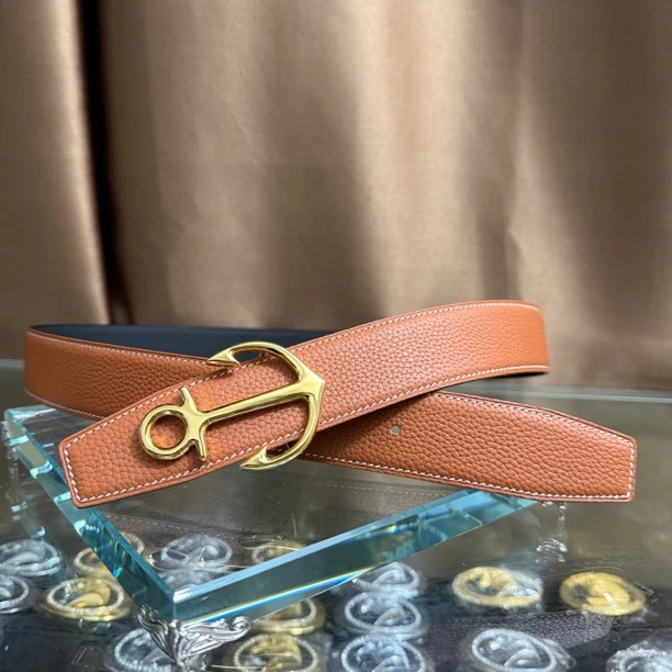 新款男女通用高档皮带休闲工字扣H扣牛皮腰带青中年商务情侣韩潮