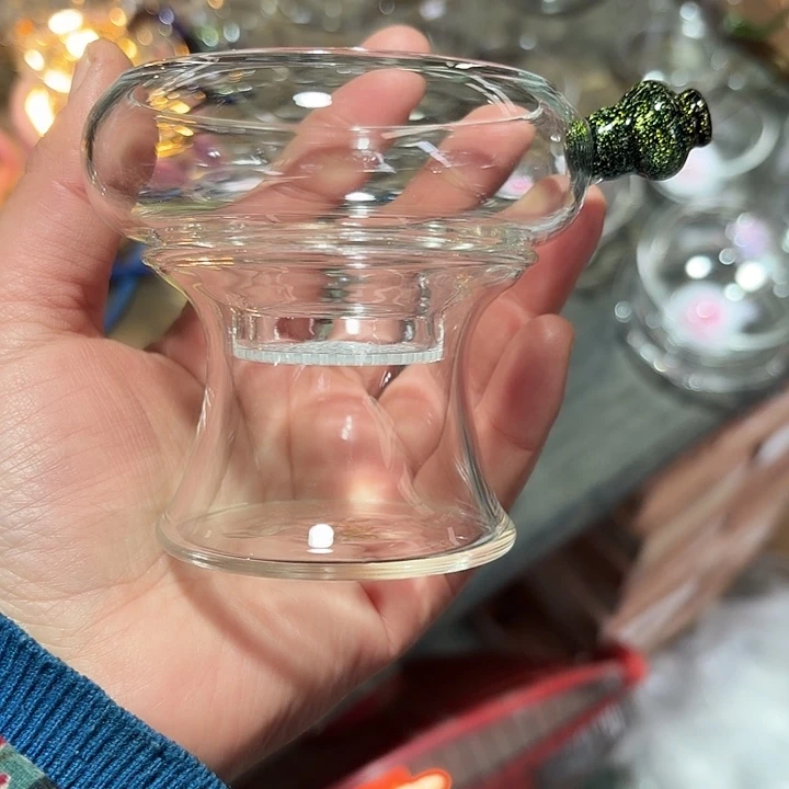 玻璃手工艺品玻璃茶器黑金茶漏