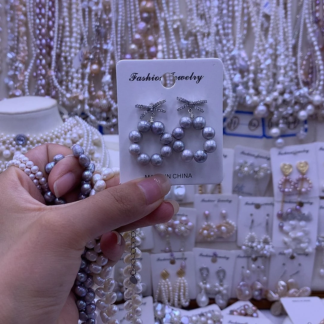 淡水珍珠合金颈饰
