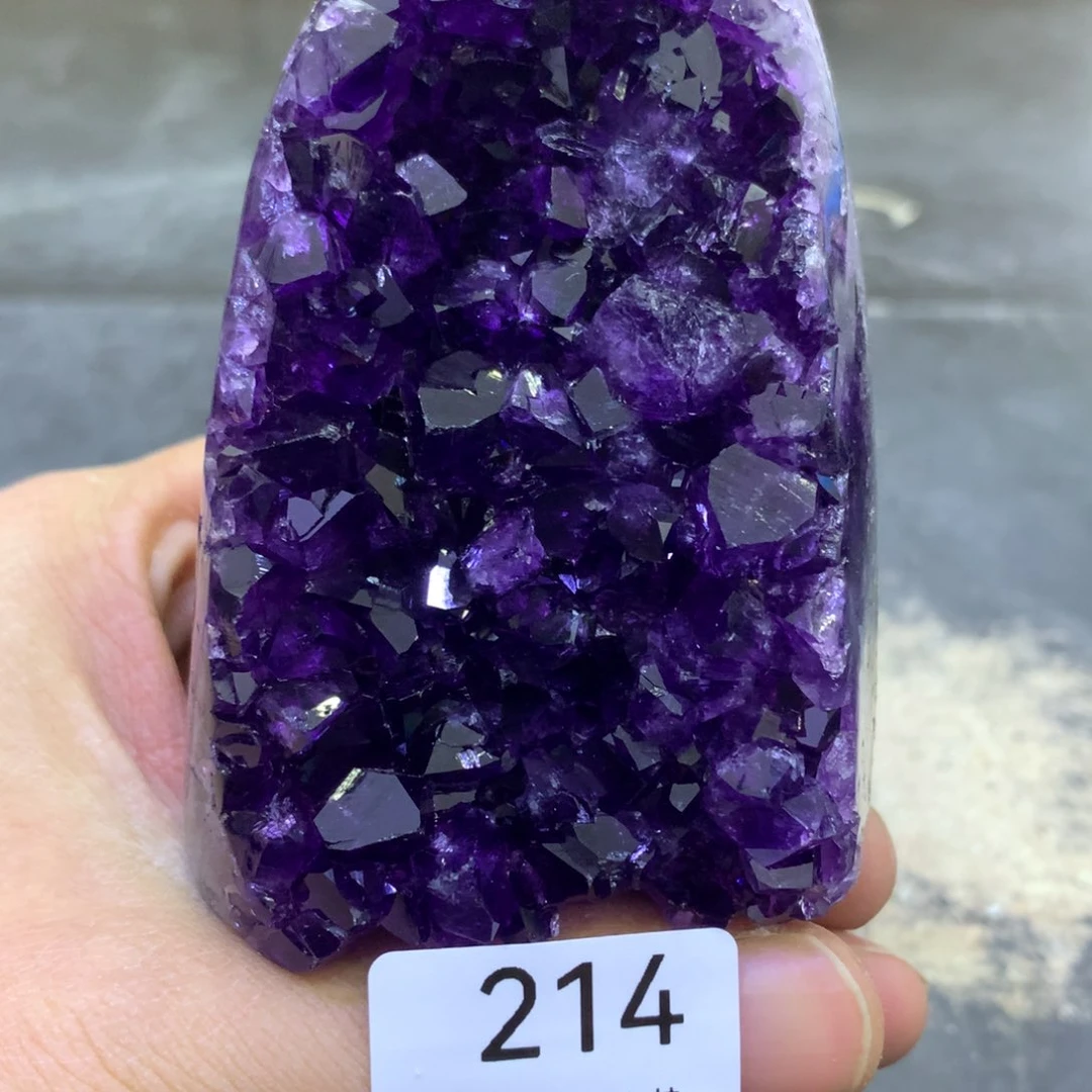 水晶摆件未镶嵌紫晶214