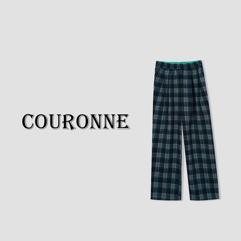 【小熊】- 秋冬新款阔腿宽松休闲直筒裤设计师抽绳裤子29365