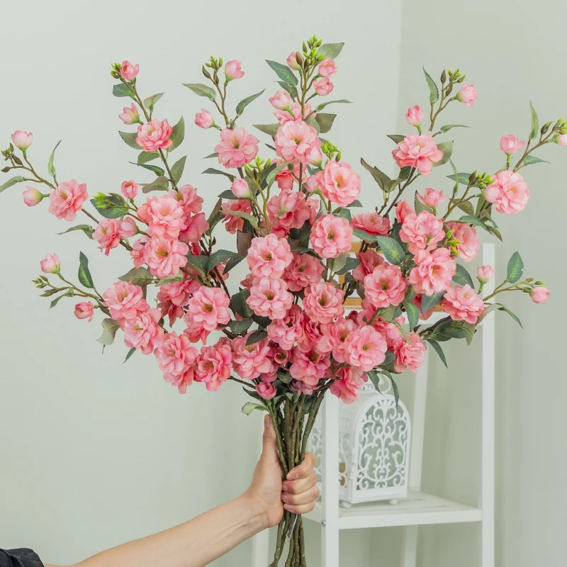 送1支-伊洛塔野山茶花仿真花轻奢高端家居客厅餐桌鞋柜插花假花