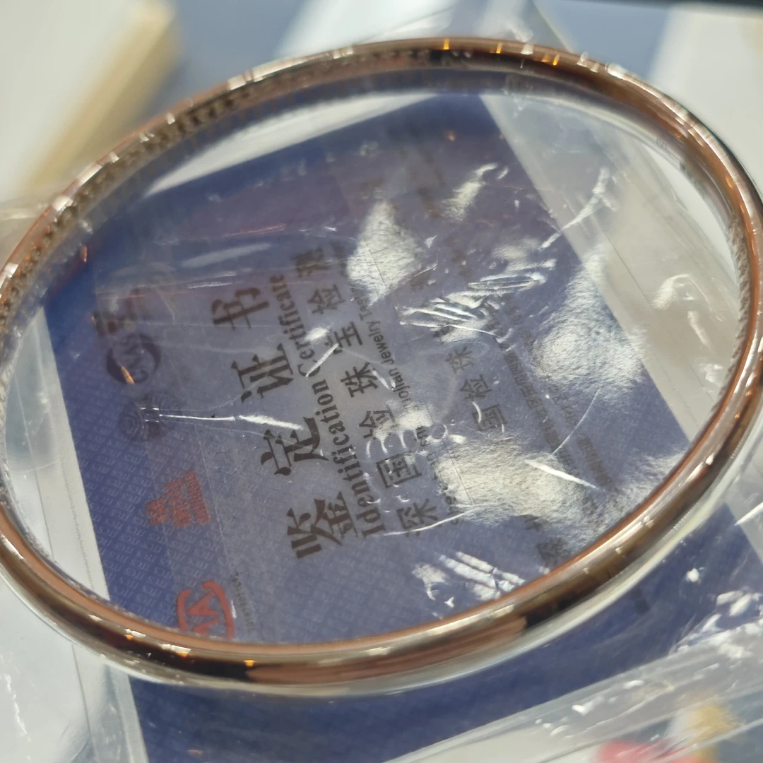 足银手镯 鳳凰金行 实心光面银手镯