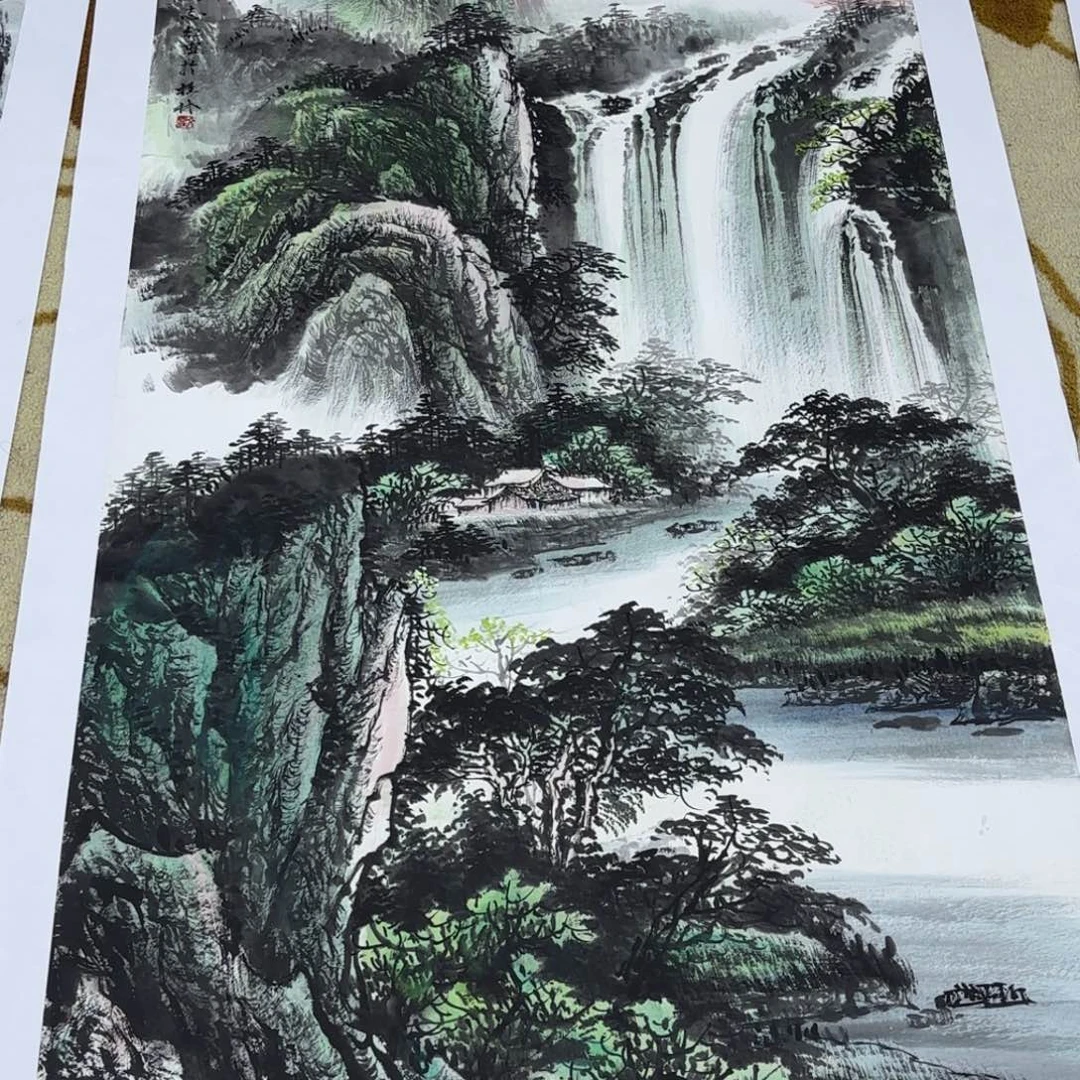 用***9国画文志红老师作品刘