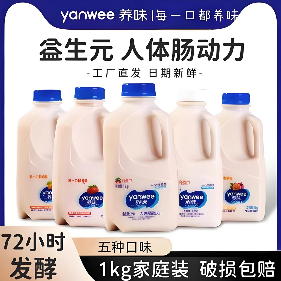 养味益生元多种口味发酵乳酸菌含乳酸奶饮料1kg/桶乳酸菌风味饮品