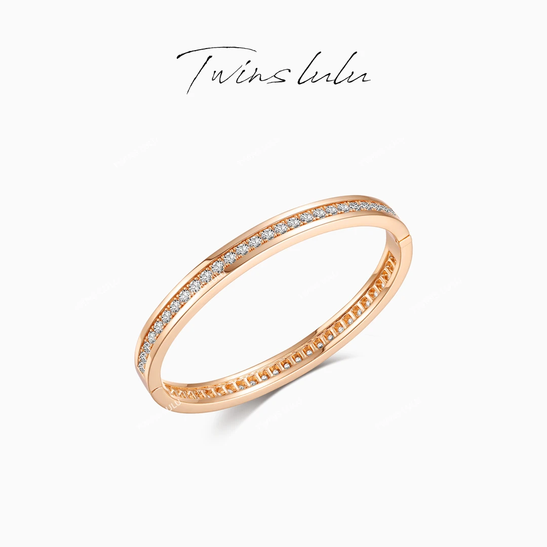 TWINS LULU 镀k金 轻奢气质时尚百搭简约经典满天星手镯TSS7710