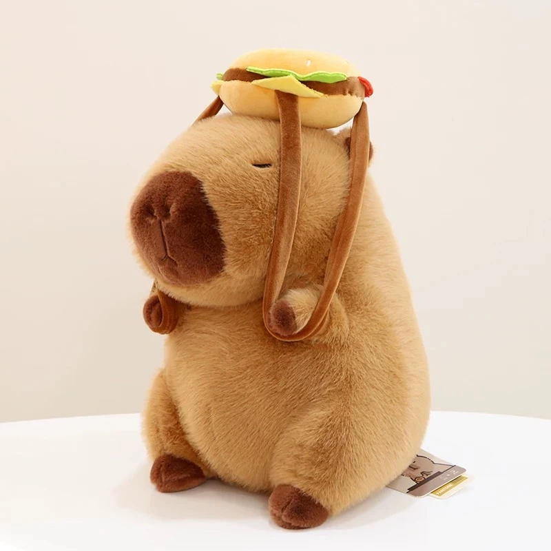 超萌汉堡卡皮巴拉毛绒玩具一个40cm 误差2cm 有问题联系客服