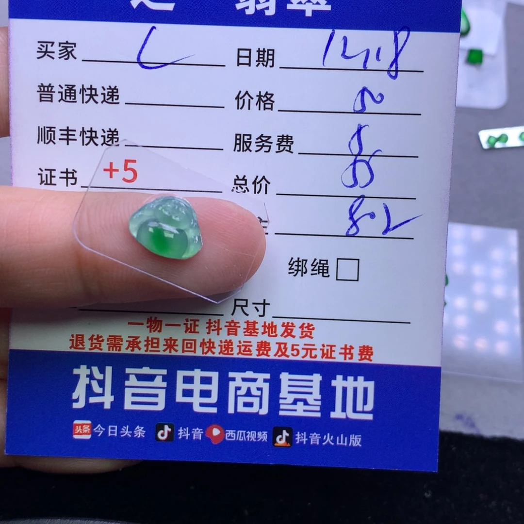 颈饰未镶嵌翡翠C***y