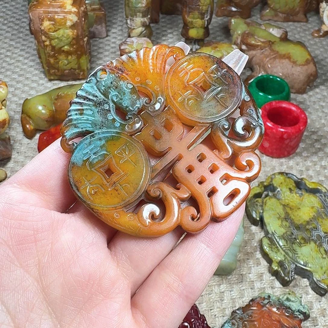 白玉菩提吊坠挂件