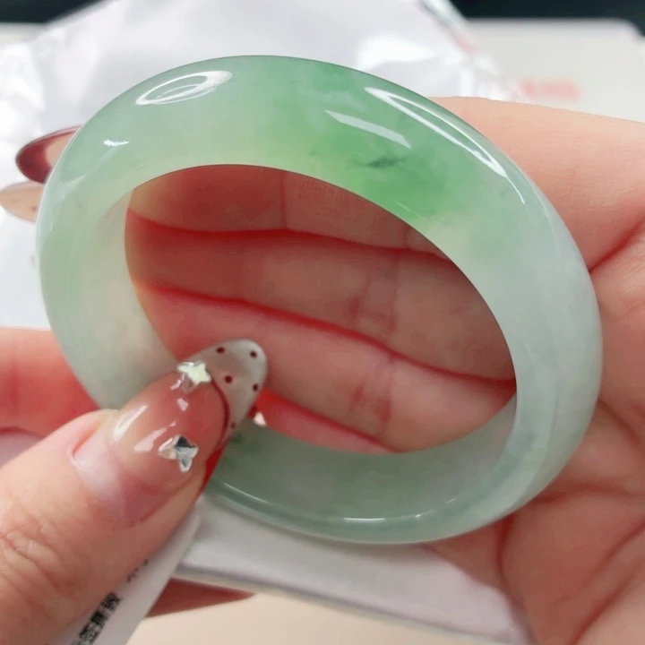 翡翠未镶嵌手镯51.8x577