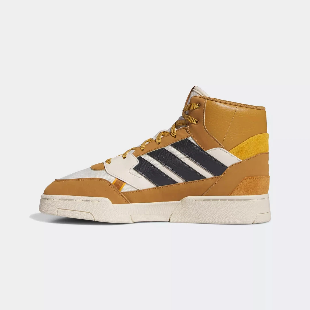 【断码特价】adidas 织物绒面 轻便中帮板鞋男女同款白黄色IF2646