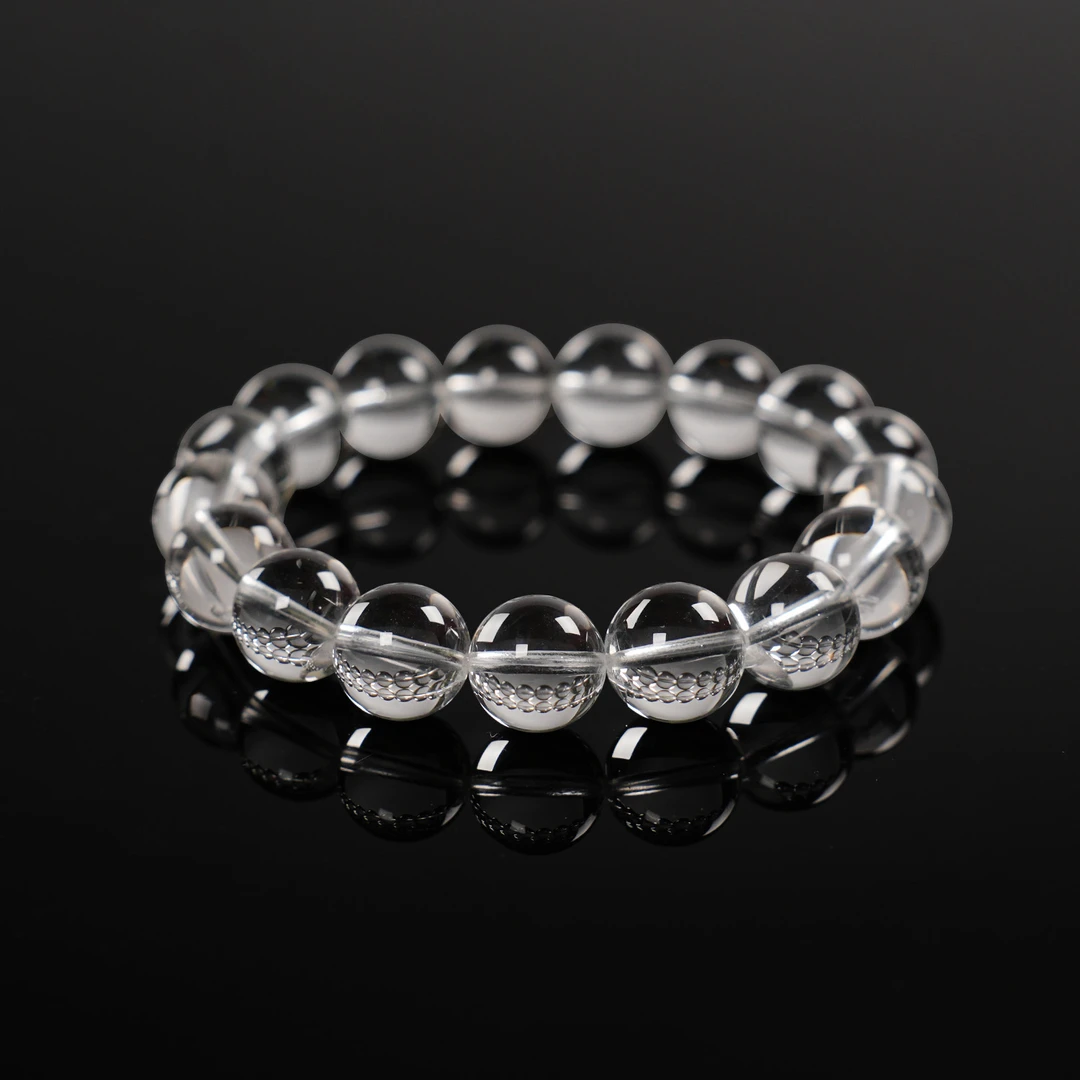 Z931 新出料东海105矿口双A白水晶手串 多样性发其一