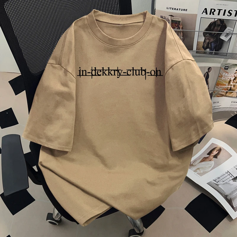 jtrt美式时尚潮牌重磅纯棉短袖T恤夏季宽松凉感男女打底情侣半袖