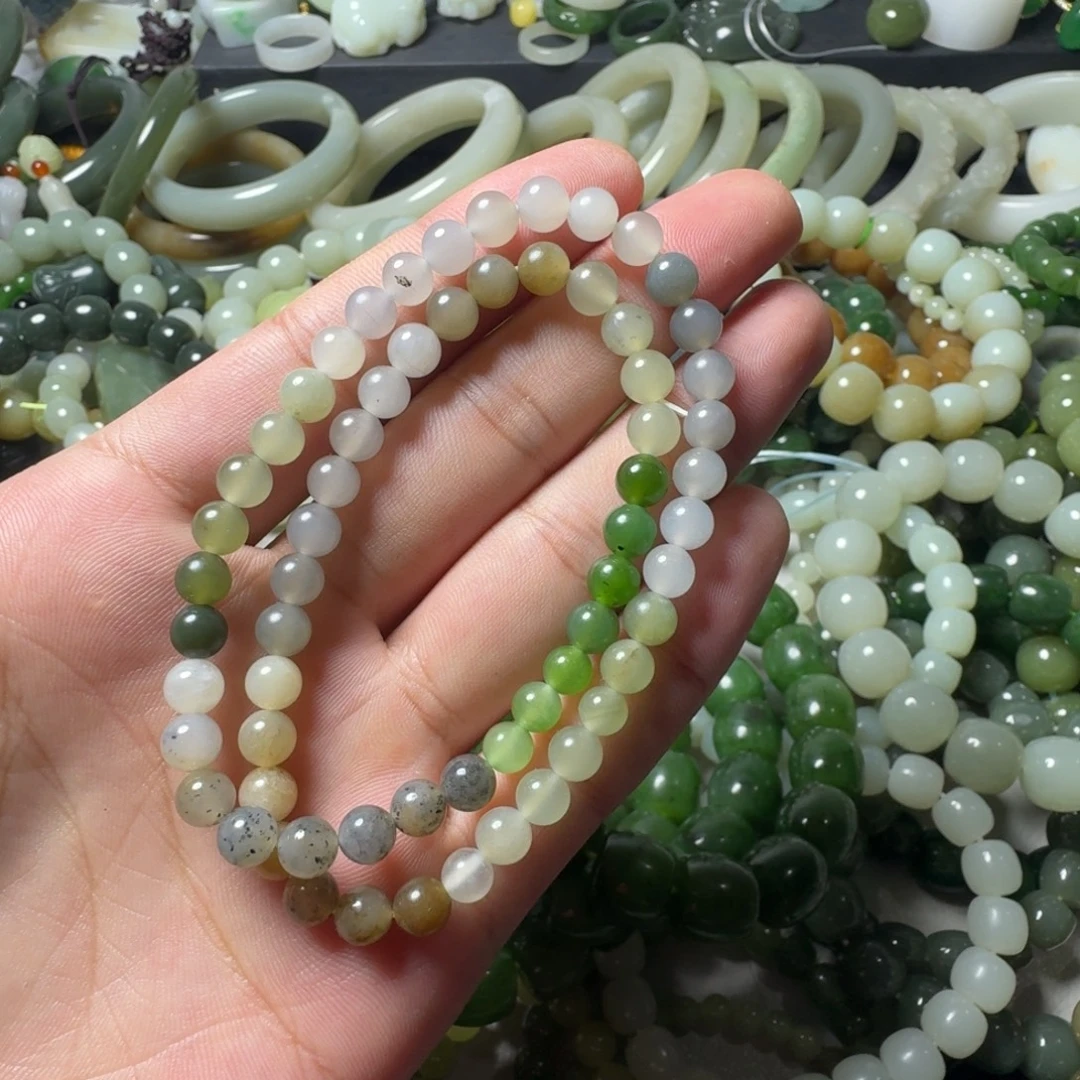 和田玉未镶嵌手串