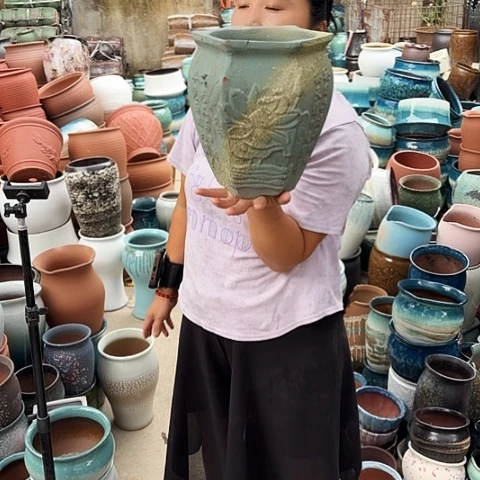 口18高24瑕疵一个盆子。