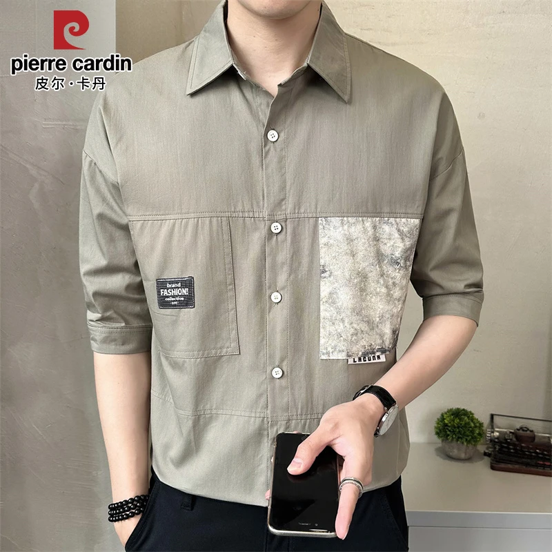 【永久下架】士短袖衬衫夏季新款时尚舒适修身帅气外穿潮流衬衣男