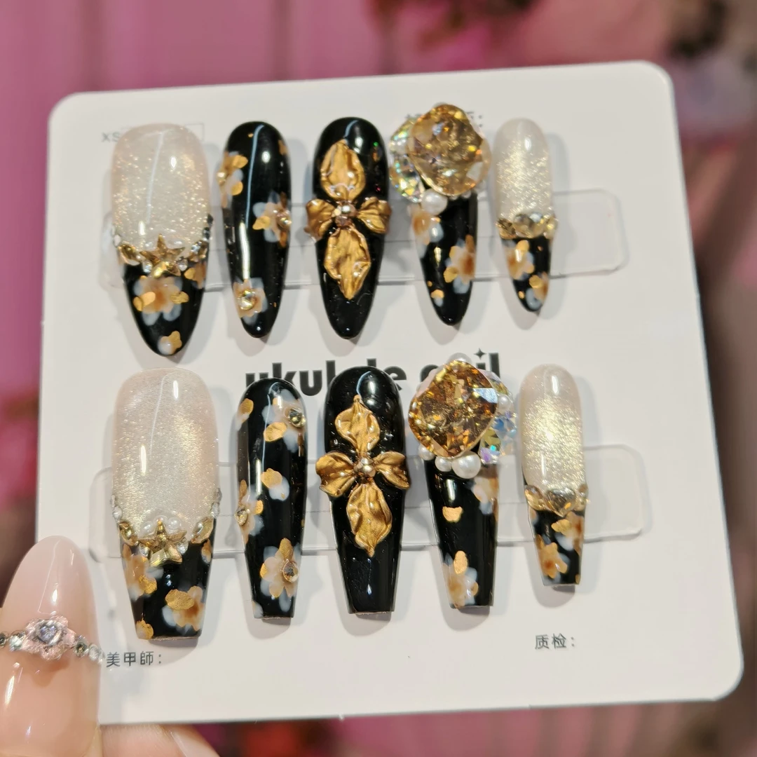 【苏丹的遗珍】Ukulele设计施家全华梦幻黑金甜酷感轻奢穿戴甲