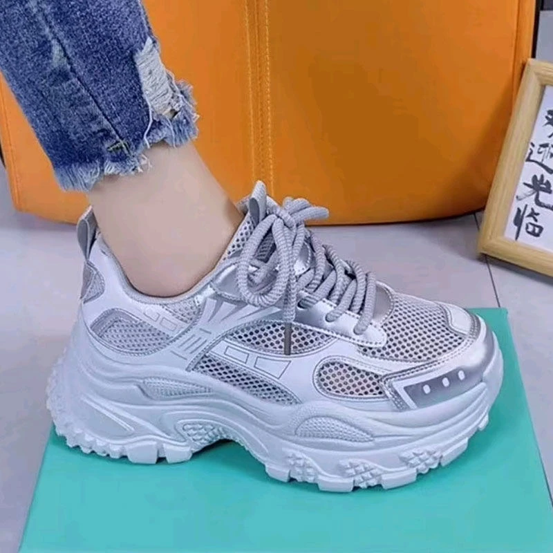 断码李宁适用联名兆麦昆2025秋季新款厚底增高老爹鞋女时尚百搭网