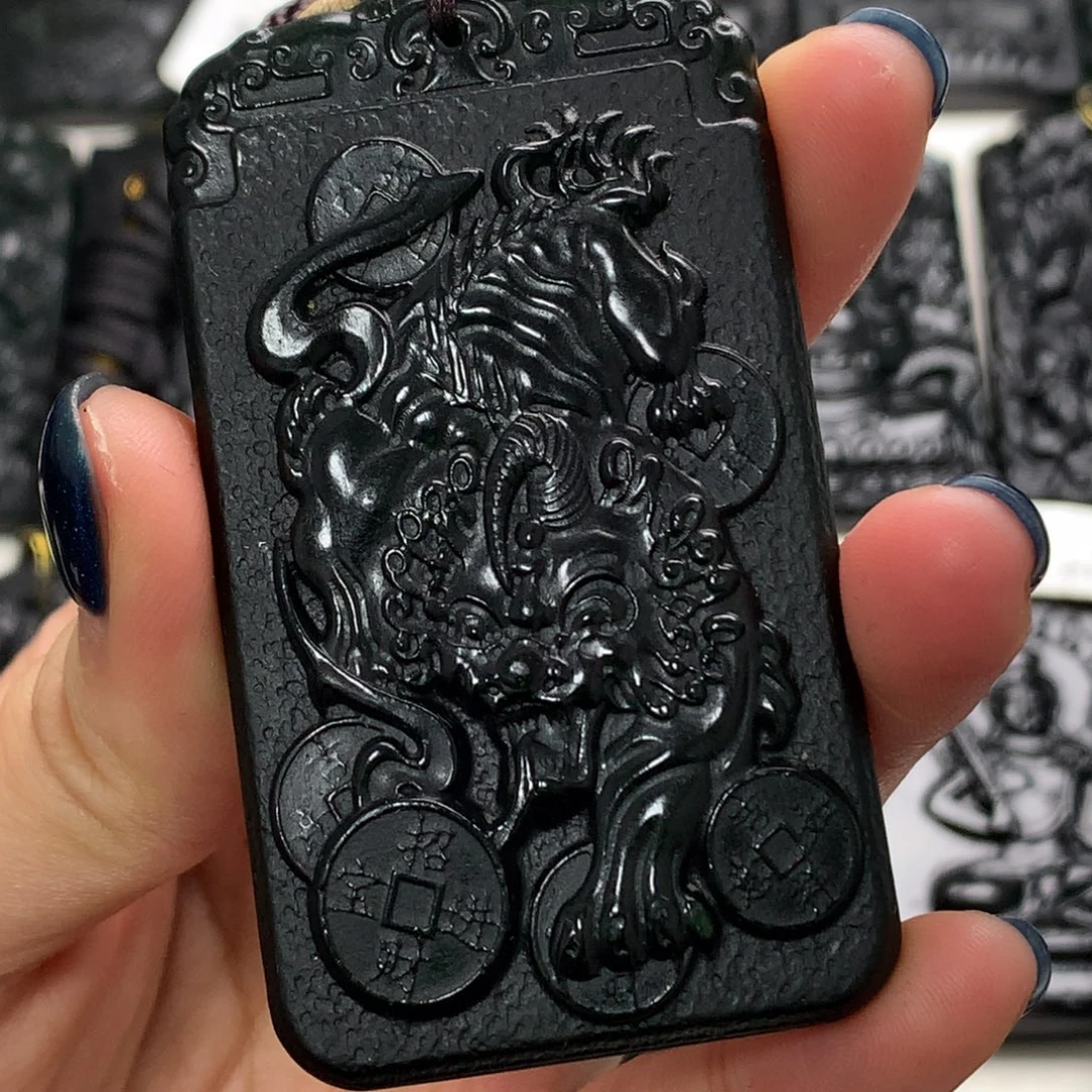 天然a货钢琴黑挂件