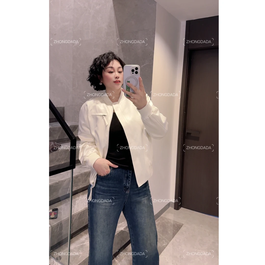 ZHONG大大【】棒球服女2025秋季新款减龄立领时尚百搭夹克外套891