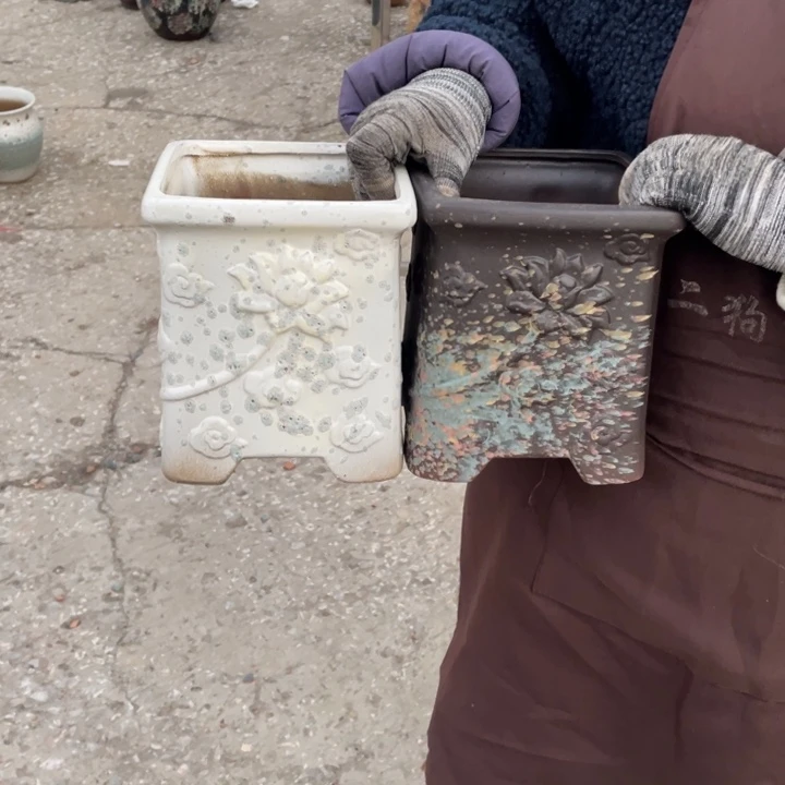 紫砂花盆口16高19正品正品