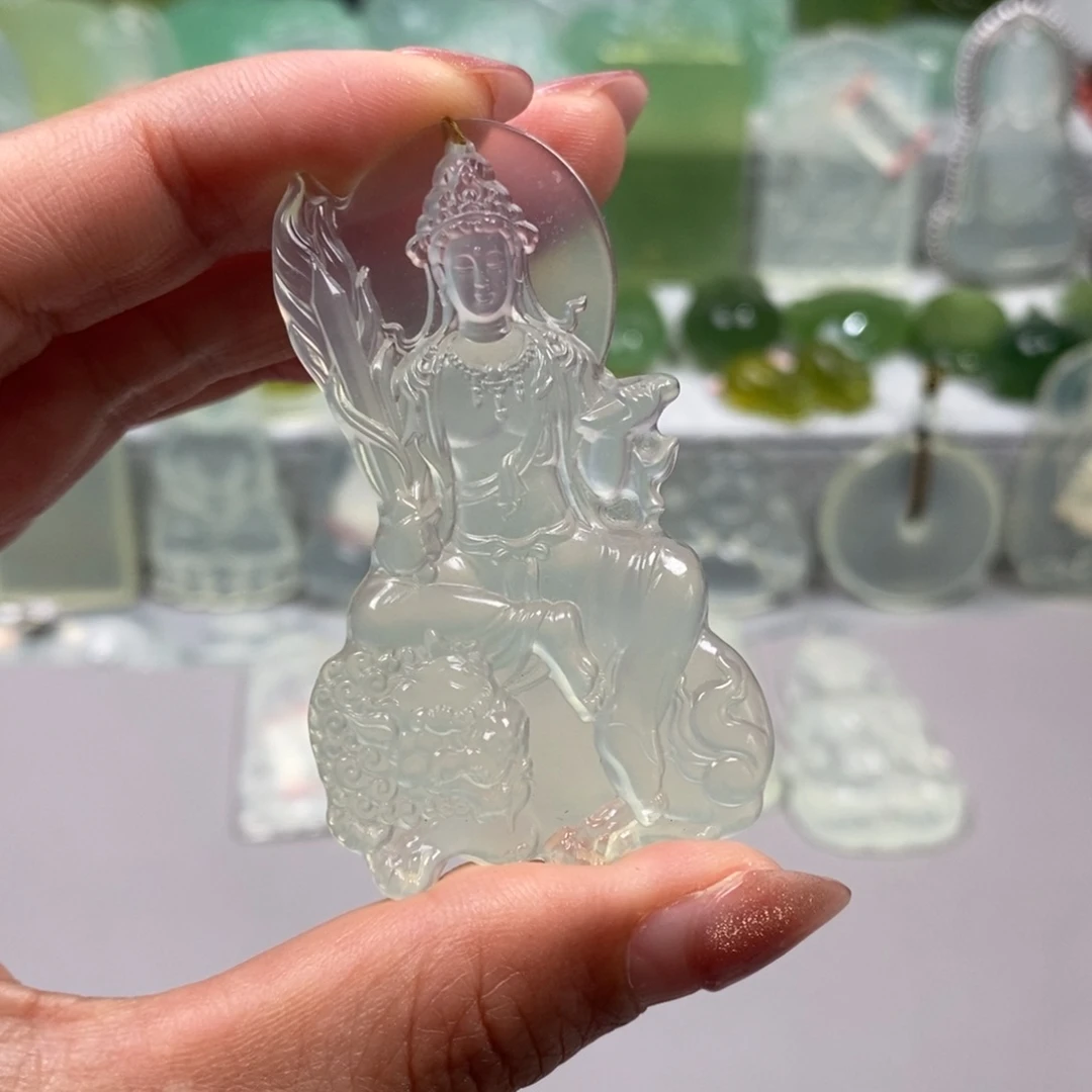 蛇纹石玉未镶嵌颈饰M*k