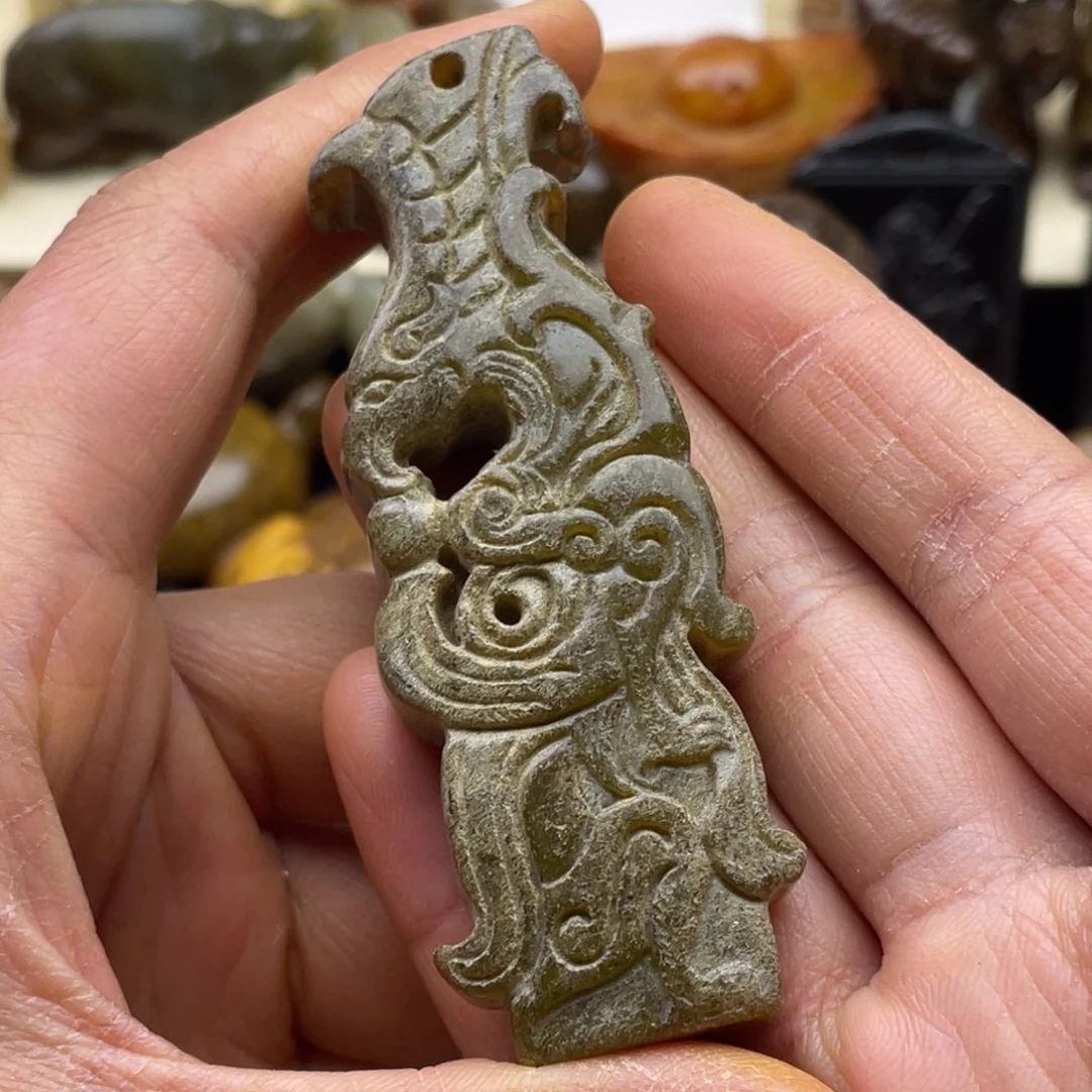 蛇纹石玉未镶嵌颈饰126