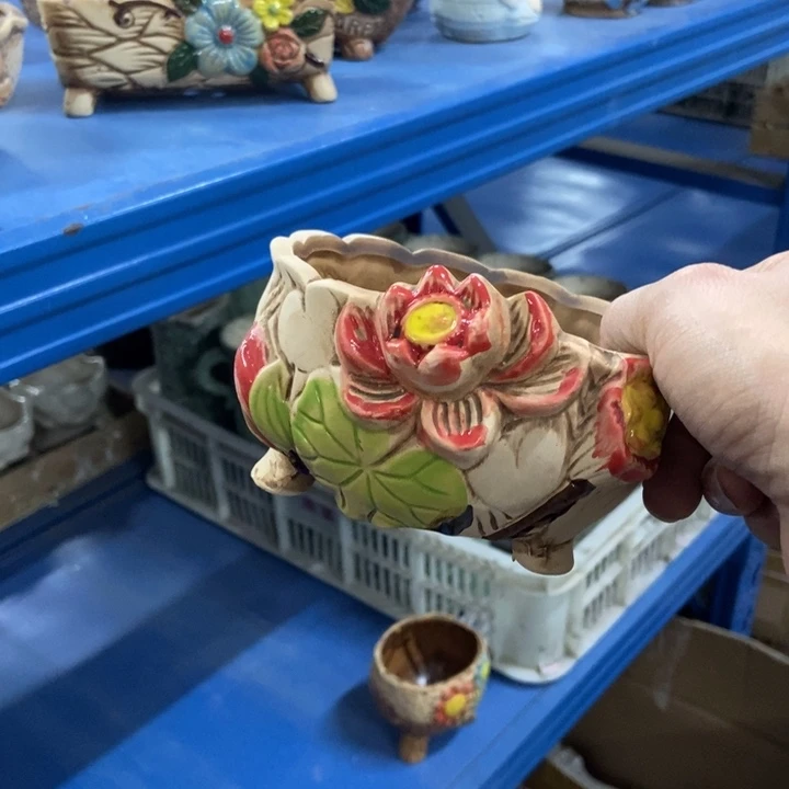 陶瓷花盆单场满9.9发12*7