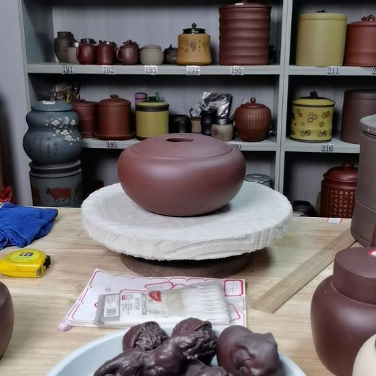 紫砂茶叶罐一斤装牛鼻盖老紫泥素面