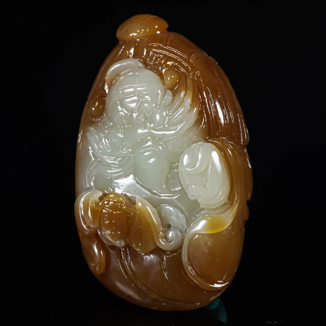 LOT.015和田玉福在眼前挂坠/X1927