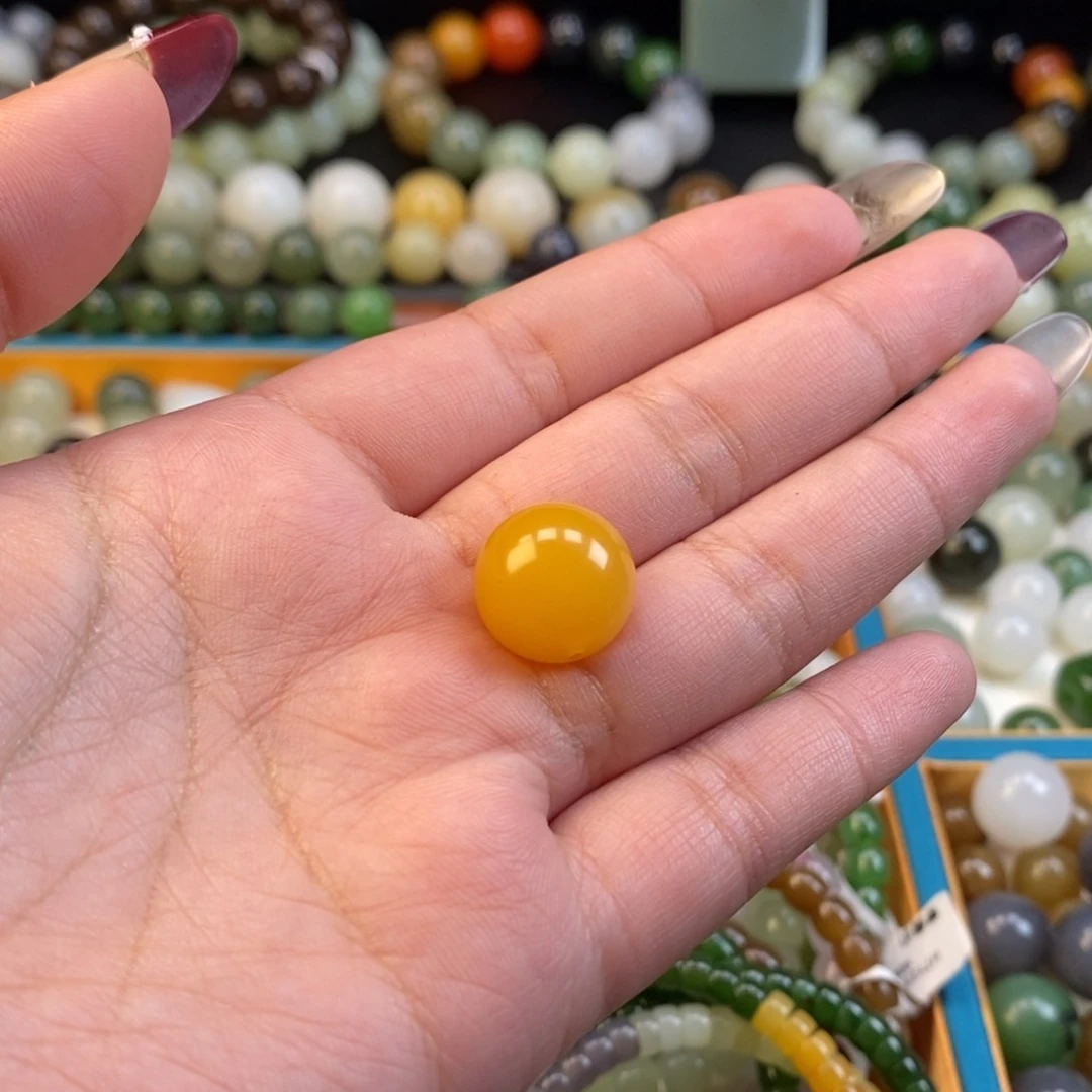 石英质玉缅黄单珠未镶嵌咖**ξz 14