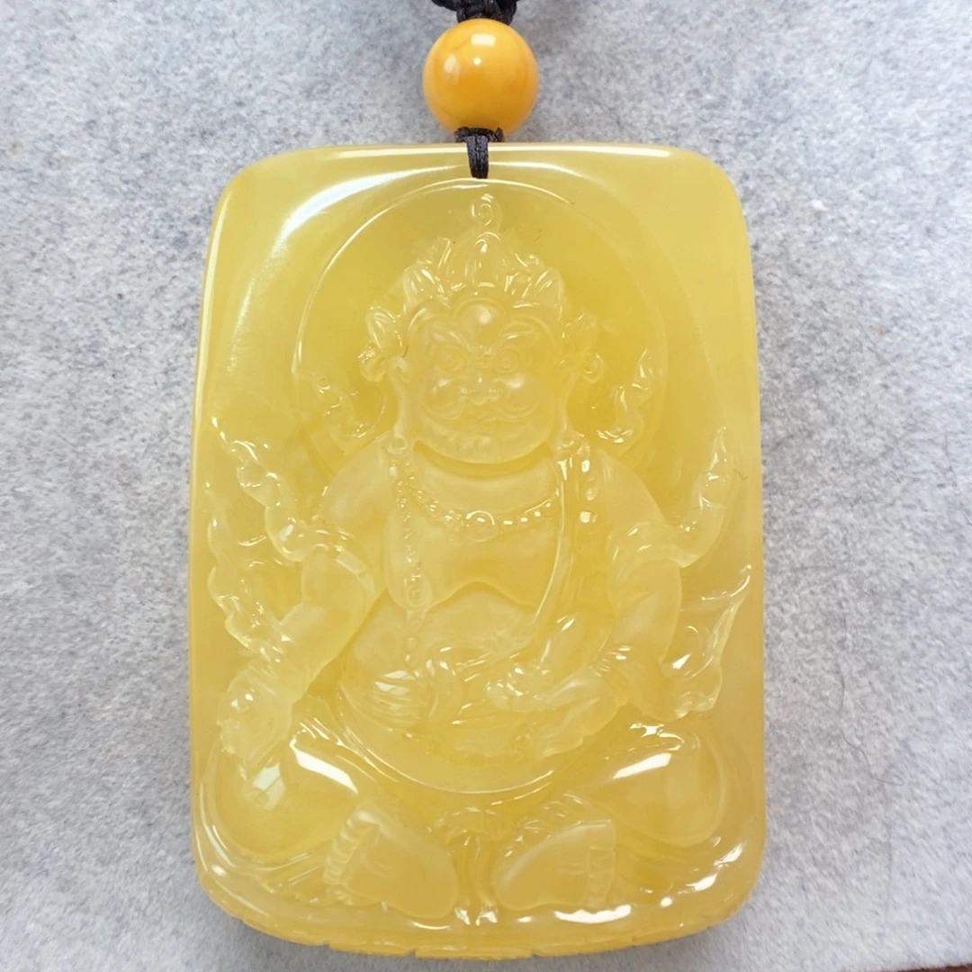 蜜蜡未镶嵌项链吊坠