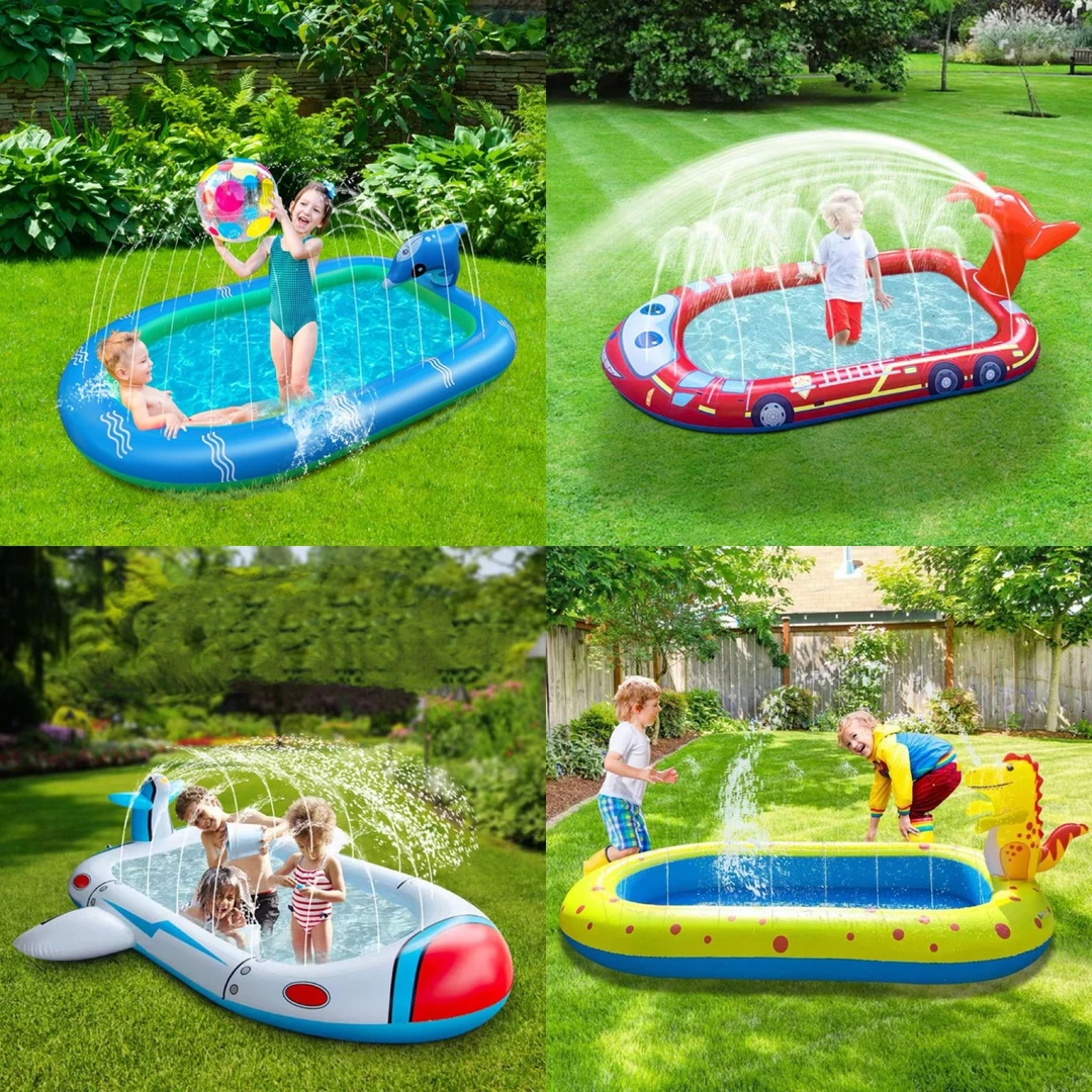儿童户外超大喷水池游泳戏水池幼儿园团建活动夏季儿童家用玩水池