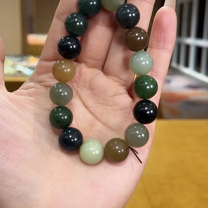 和田玉未镶嵌手串多样性发货拍一发一