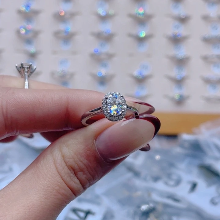 莫桑石非金属下单备注圈口