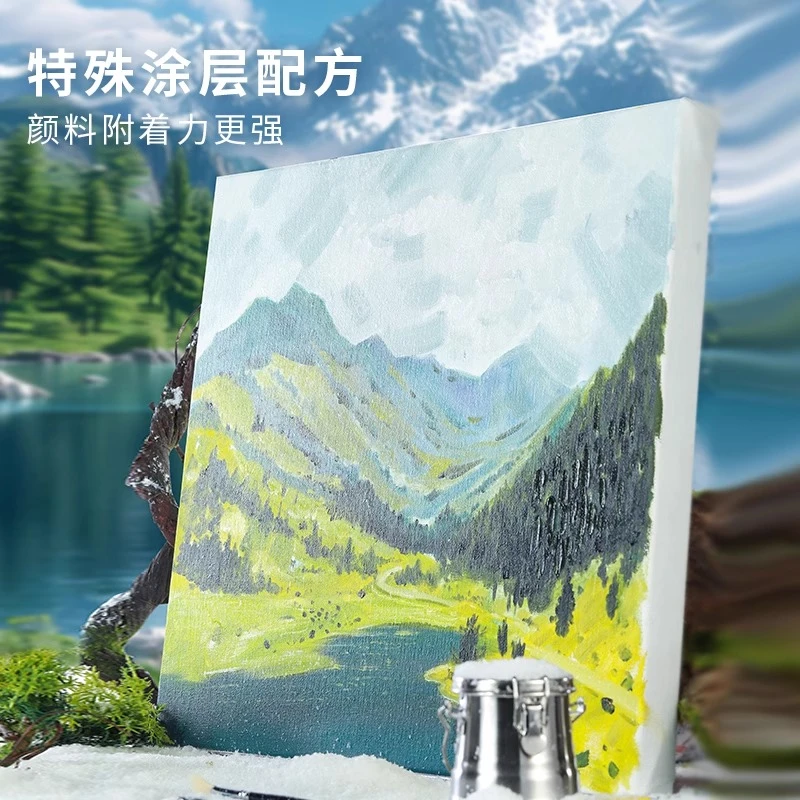 凤凰画材艺术专用画框高原写生中细纹雨露麻特粗纹黄麻丙烯颜料