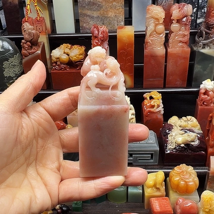 寿山石印石寿山石手工雕刻