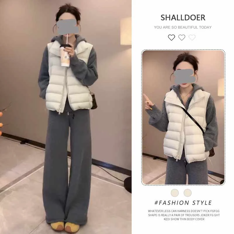 时髦洋气减龄高级感气质棉服马甲2025秋新款时尚休闲百搭气质背心