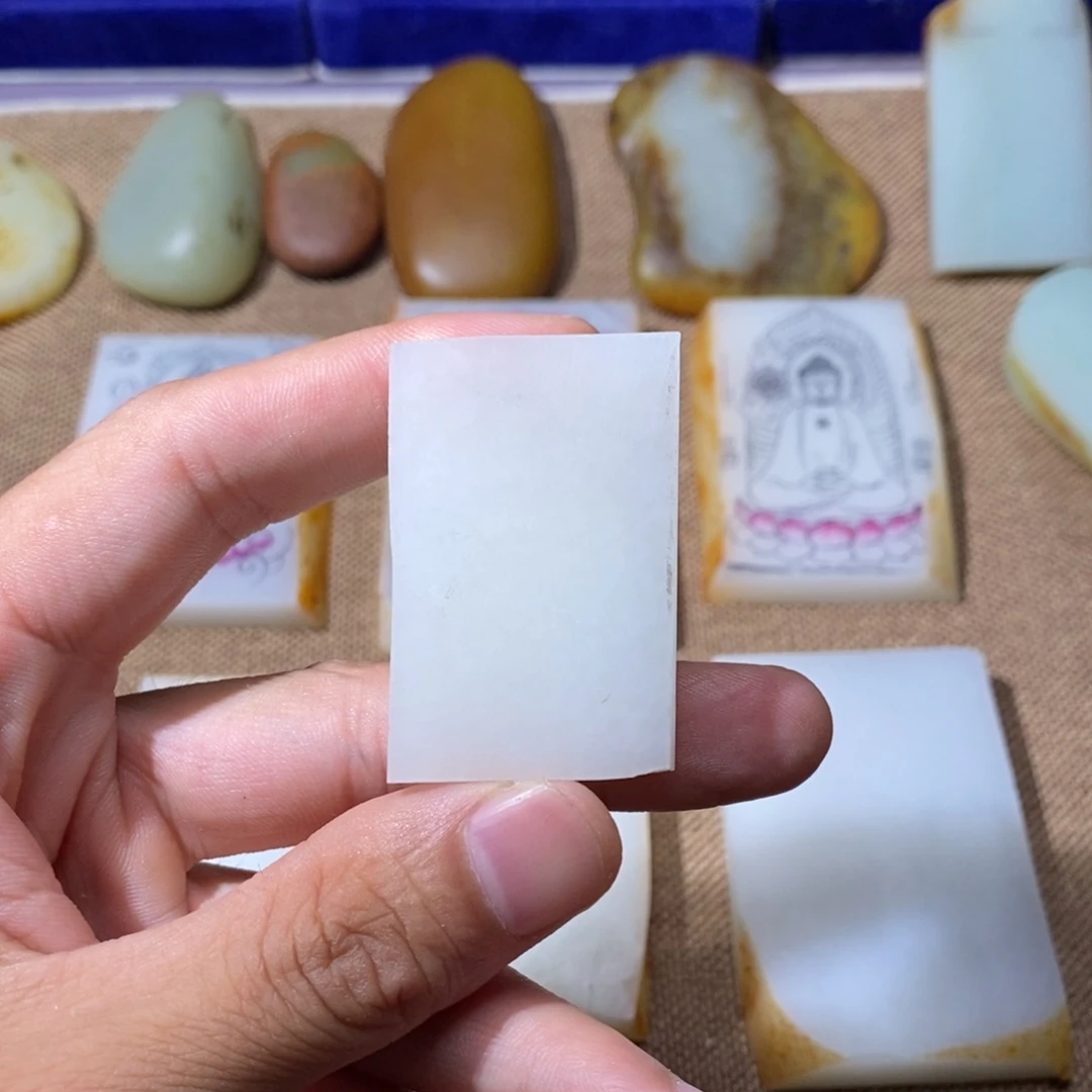 挂件未镶嵌定制和田玉福**康