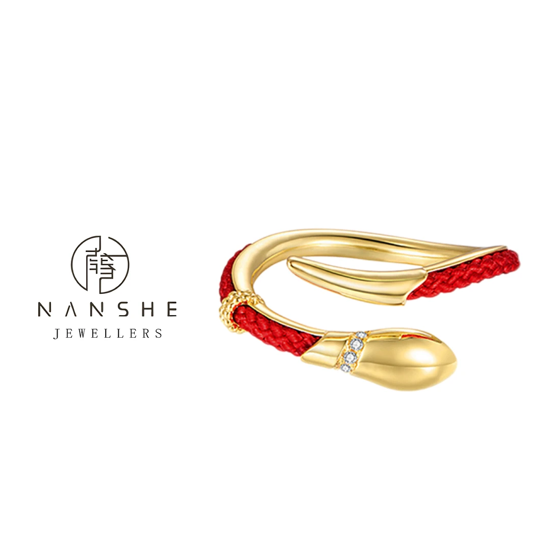 NANSHE/南奢 蛇头戒指简约时尚气质百搭L919