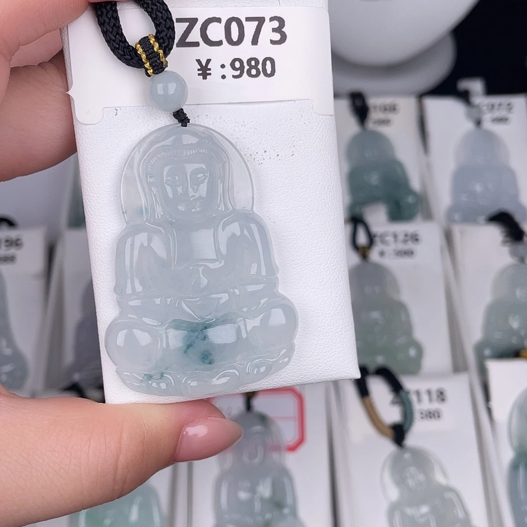 翡翠未镶嵌颈饰zc073
