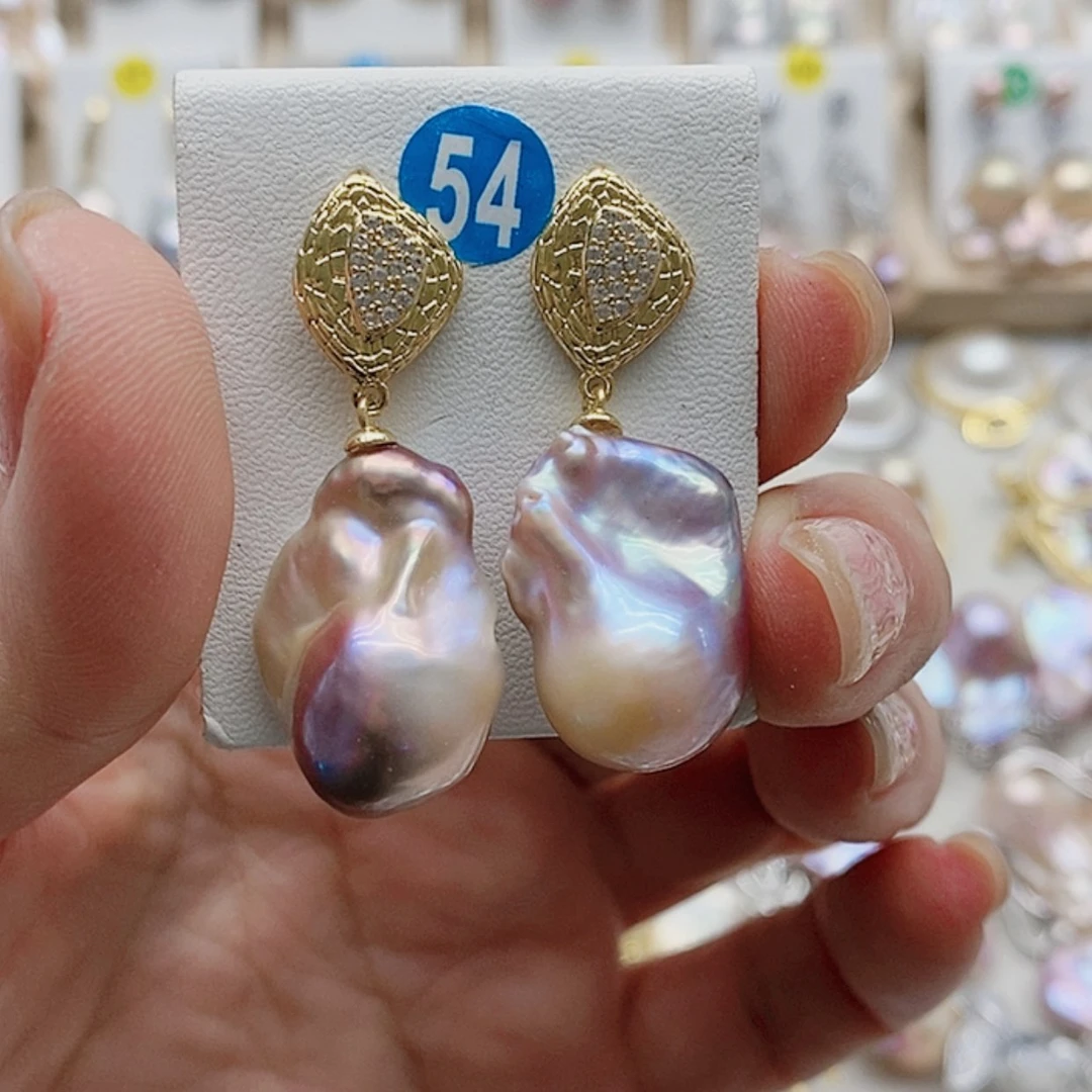 【闪购商品】淡水珍珠耳饰银S925镶嵌