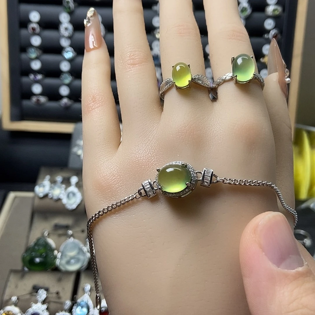 合金蛇纹石玉手链椰***鹅